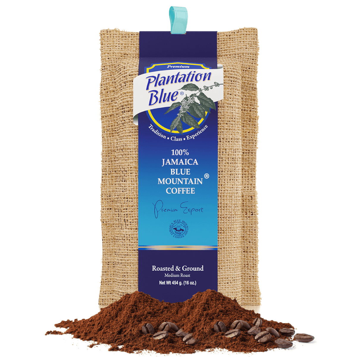 Plantation Blue® Jamaica Blue Mountain Coffee (16 oz - roasted and ground)