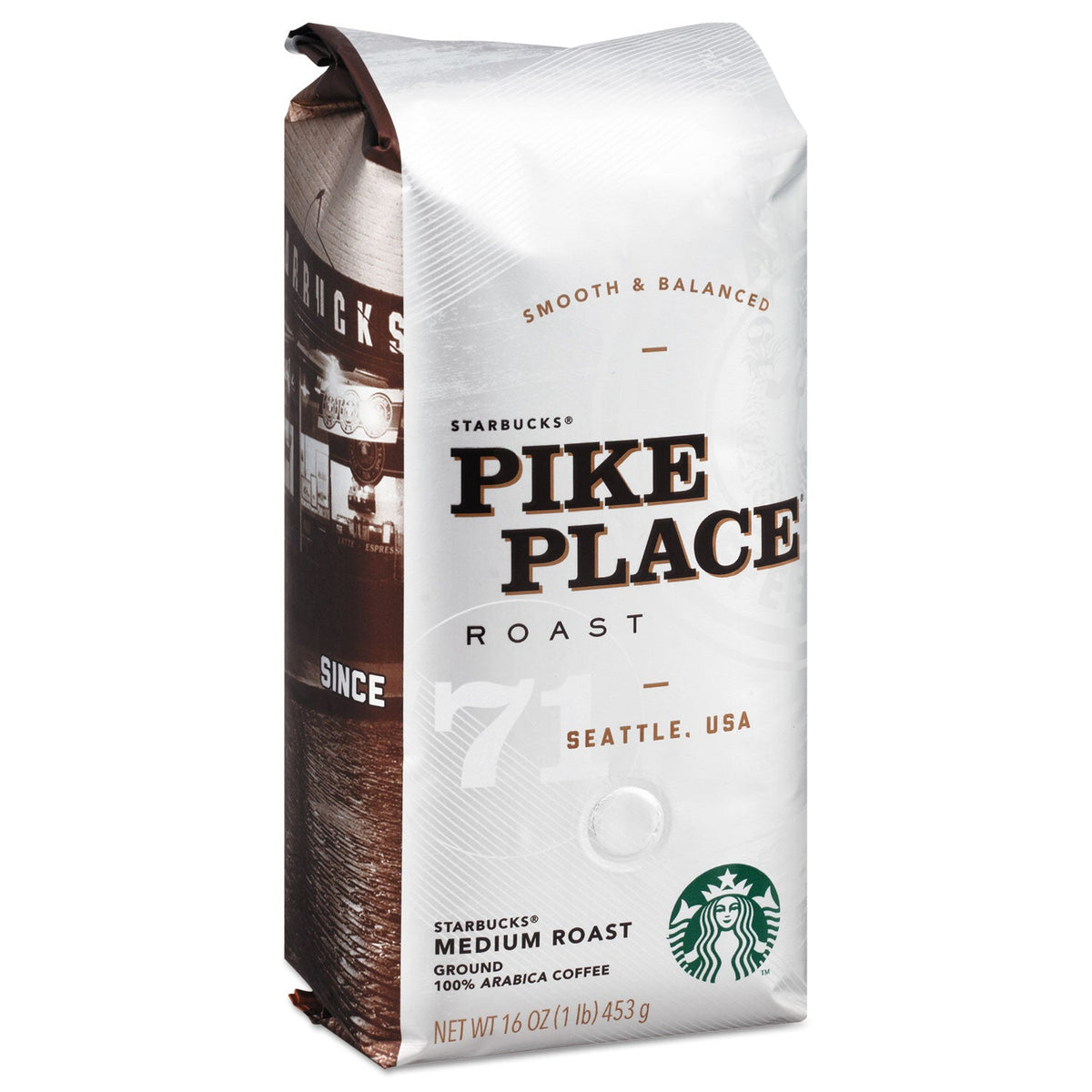 Starbucks Coffee, Pike Place, Ground, 1lb Bag