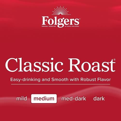 Folgers Classic Roast Ground Coffee, 33.7 Ounce