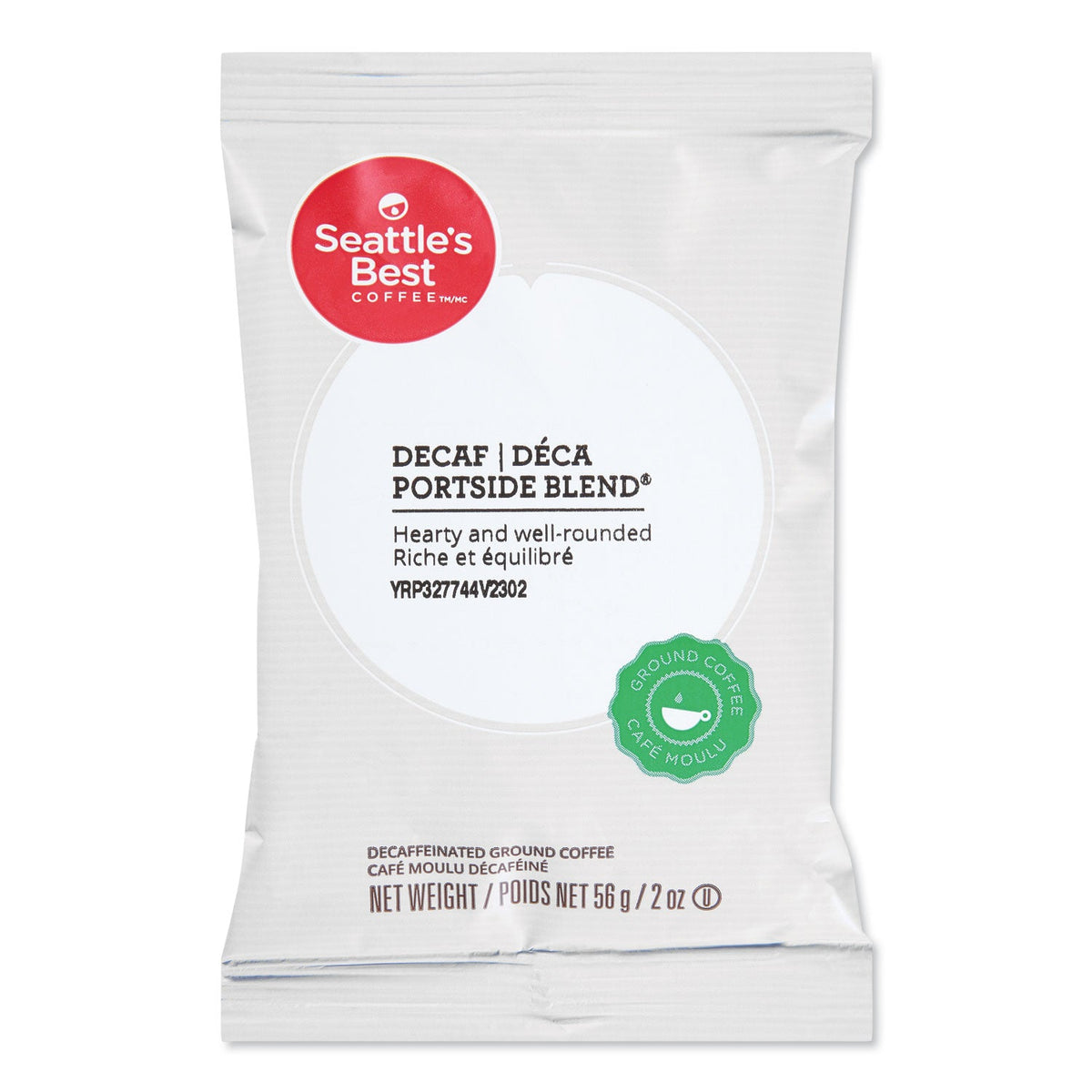 Seattle's Best Premeasured Coffee Packs, Decaf Portside Blend, 2 oz Packet, 18/Box