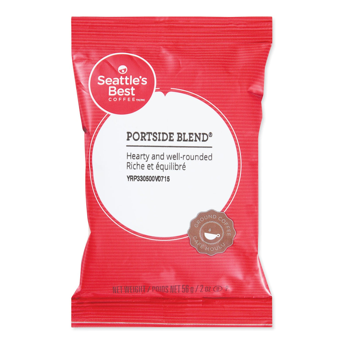 Seattle's Best Premeasured Coffee Packs, Portside Blend, 2 oz Packet, 18/Box