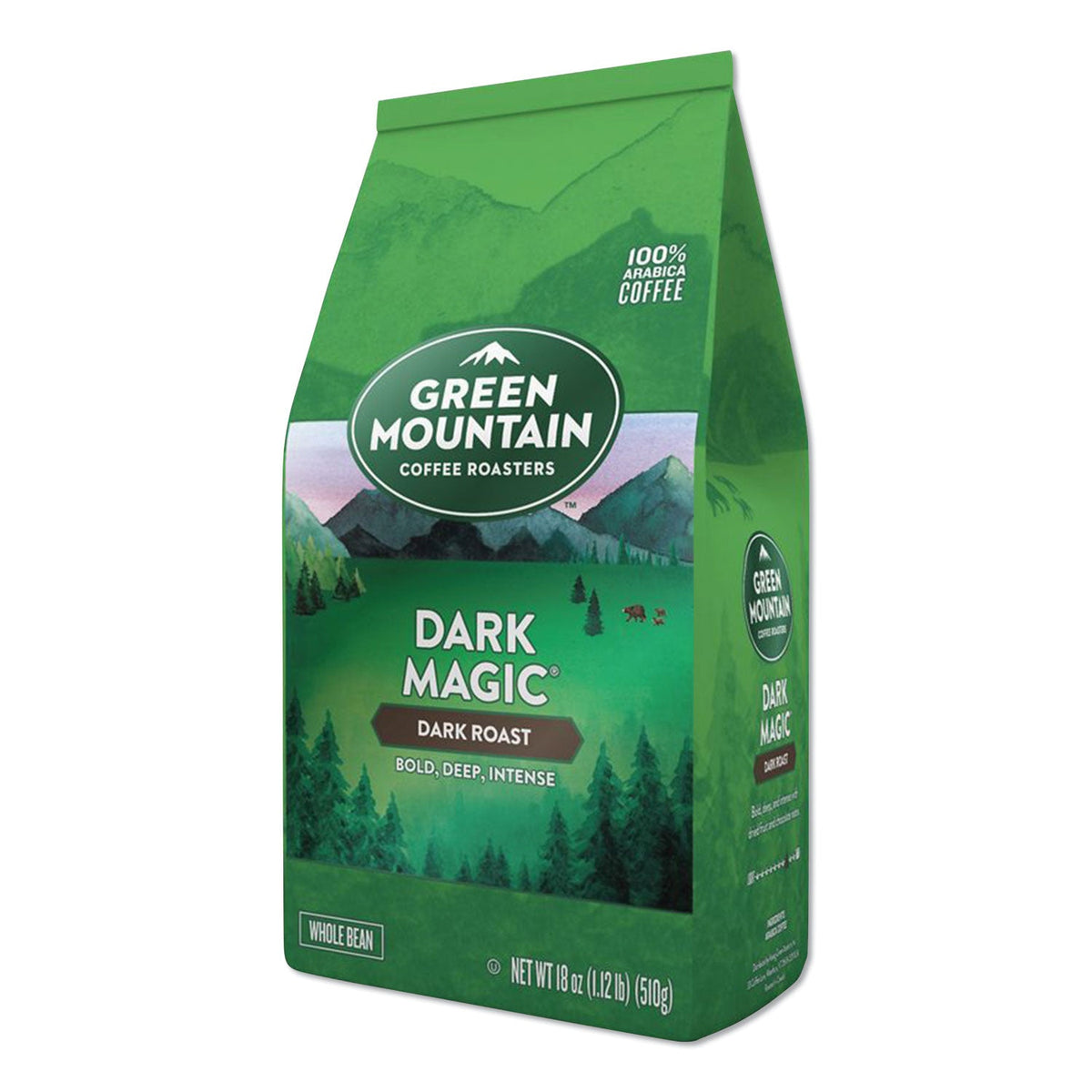 Green Mountain Coffee Dark Magic Whole Bean Coffee, 18 oz Bag, 6/Carton