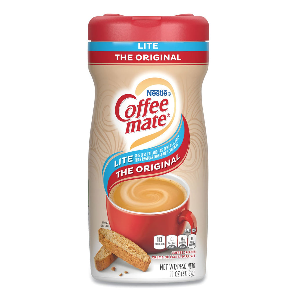 Coffee mate Powdered Original Lite Creamer, 11 oz. Canister, 12/Carton