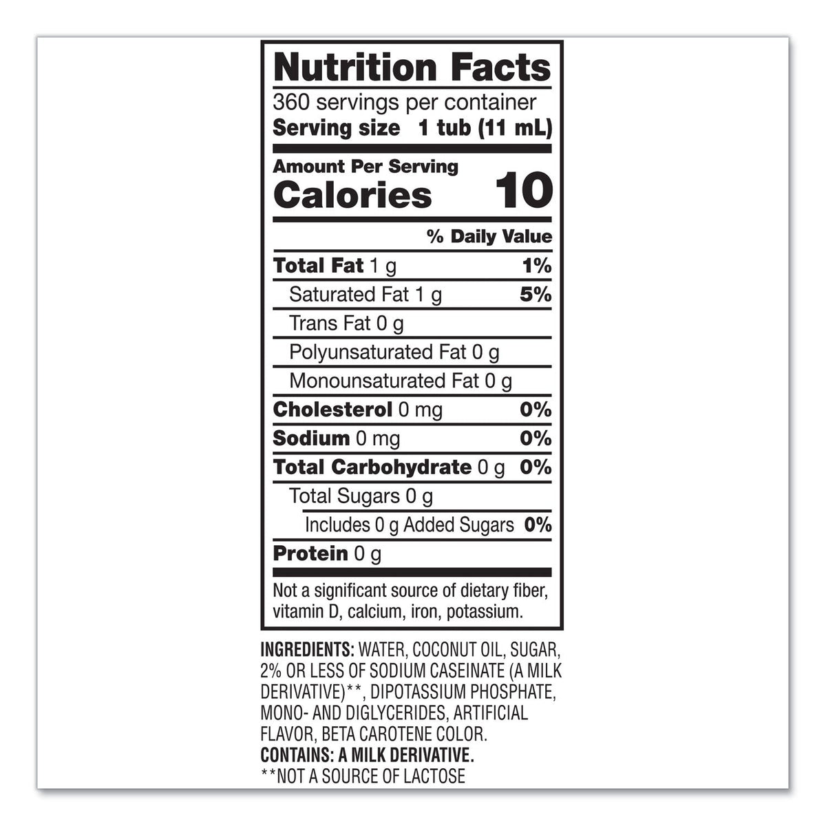 Coffee mate Liquid Coffee Creamer, Original, 0.38 oz Mini Cups, 360/Carton