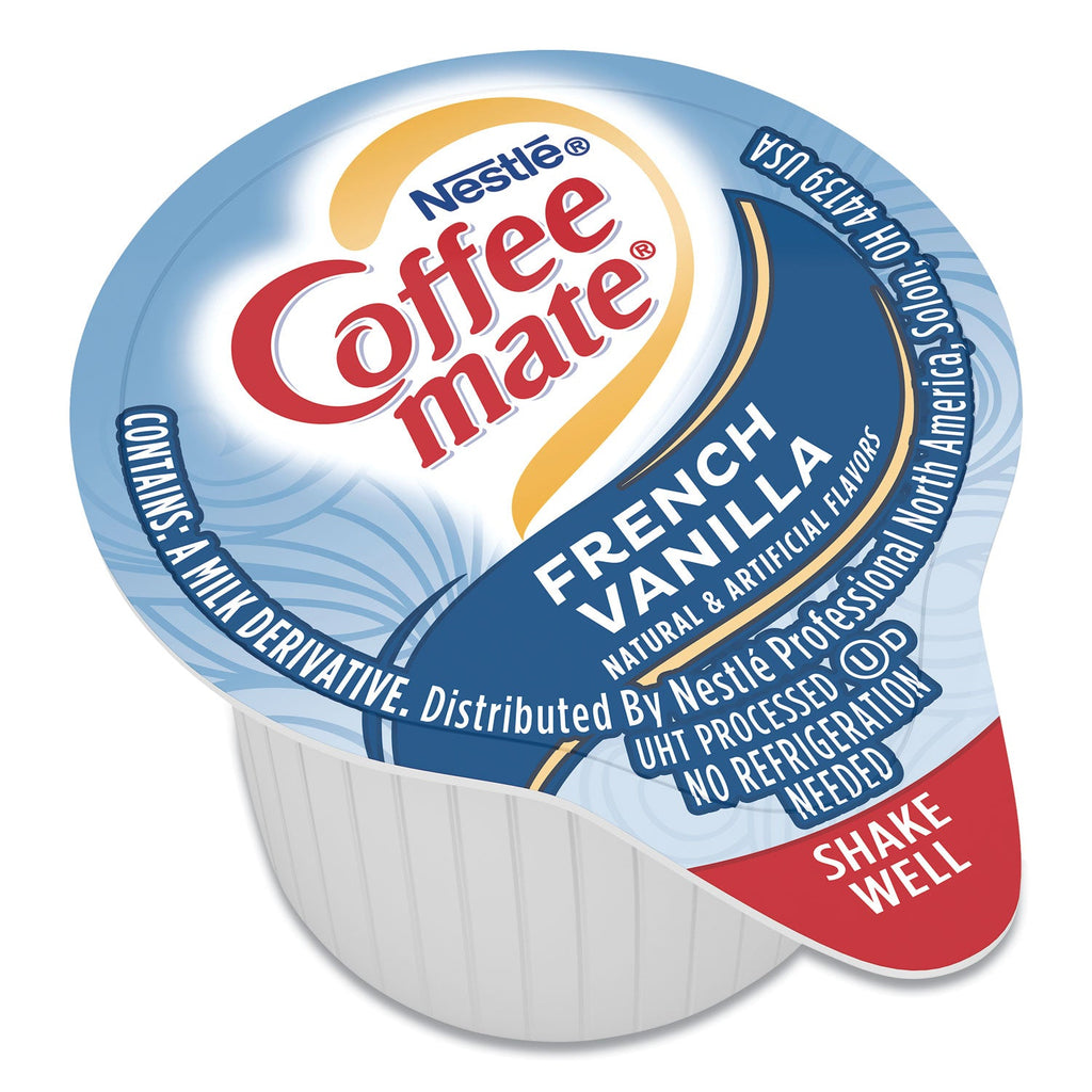 Coffee mate Liquid Coffee Creamer, French Vanilla, 0.38 oz Mini Cups, 50/Box
