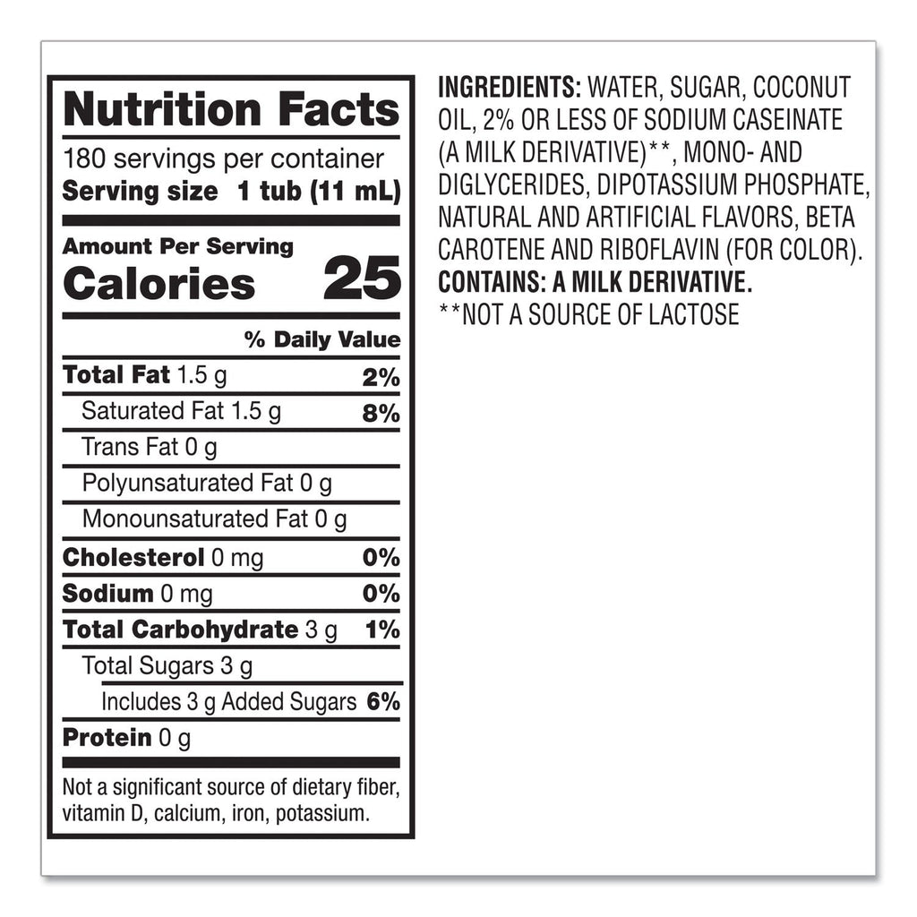 Coffee mate Liquid Coffee Creamer, French Vanilla, 0.38 oz Mini Cups, 180/Carton