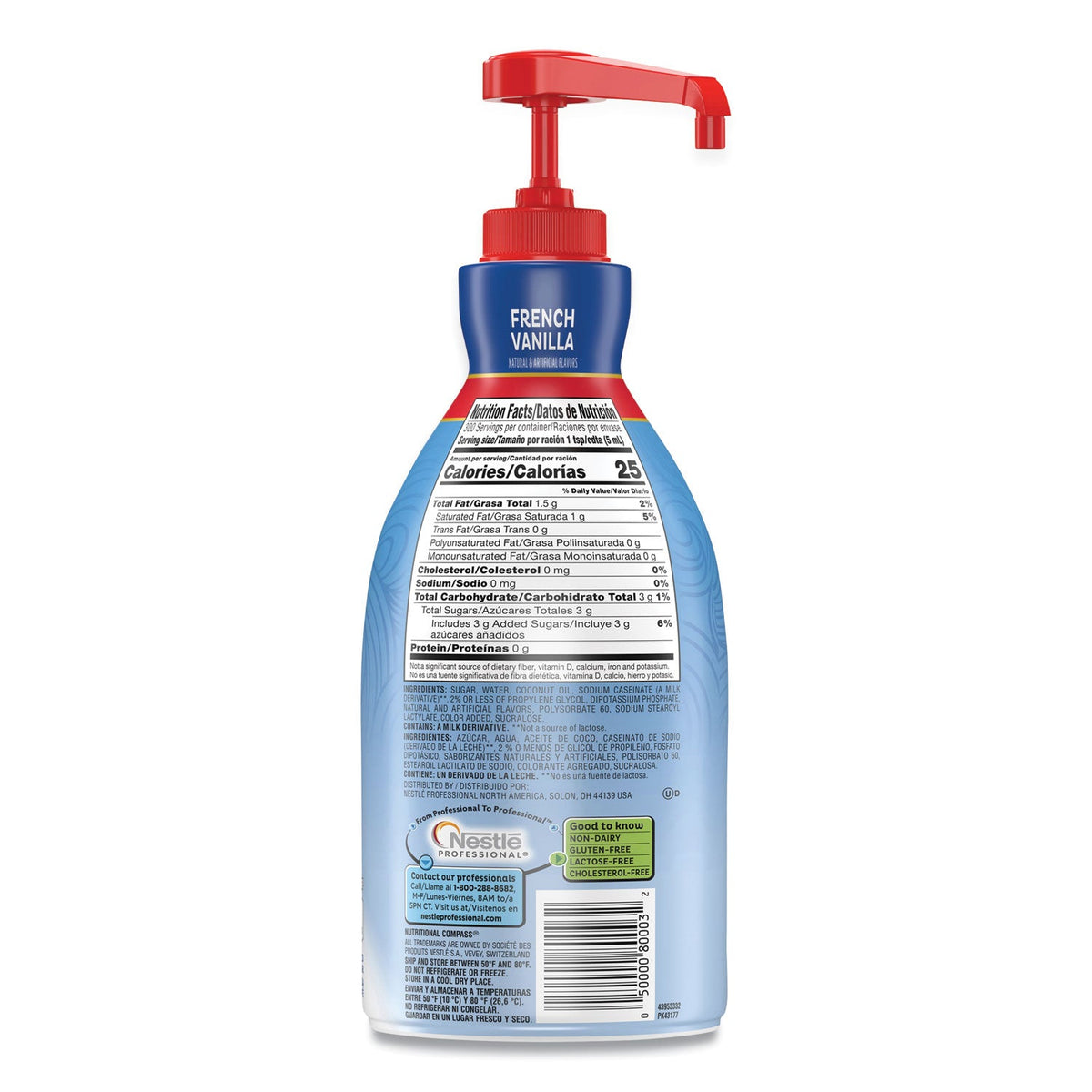 Coffee mate Liquid Coffee Creamer, French Vanilla, 1500mL Pump Bottle