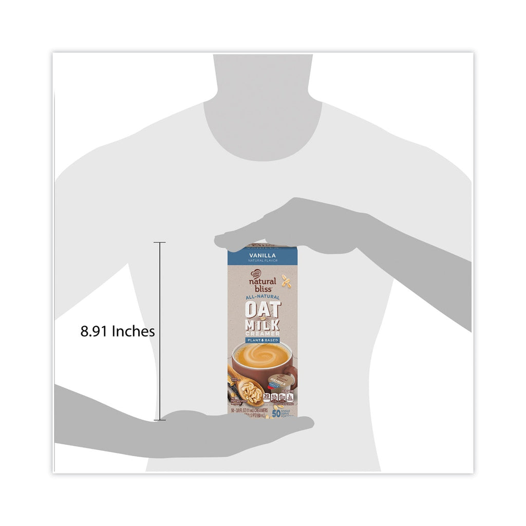 Coffee mate Natural Bliss Dairy Creamers, Vanilla Oatmilk, 0.38 oz Mini Cups, 200/Carton