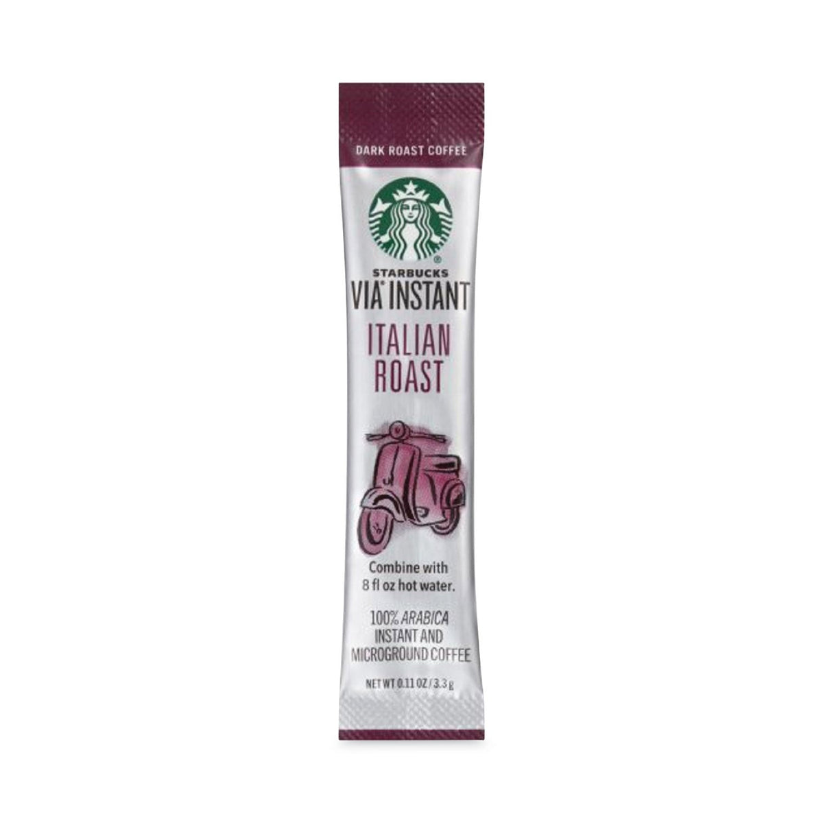 Starbucks VIA Ready Brew Coffee, 0.11 oz, Italian Roast, 200/Carton