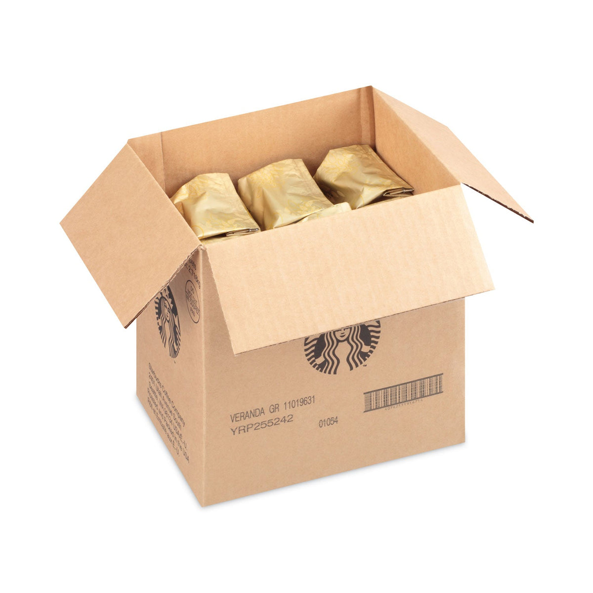 Starbucks VERANDA BLEND Coffee, Ground,1 lb Bag, 6/Carton