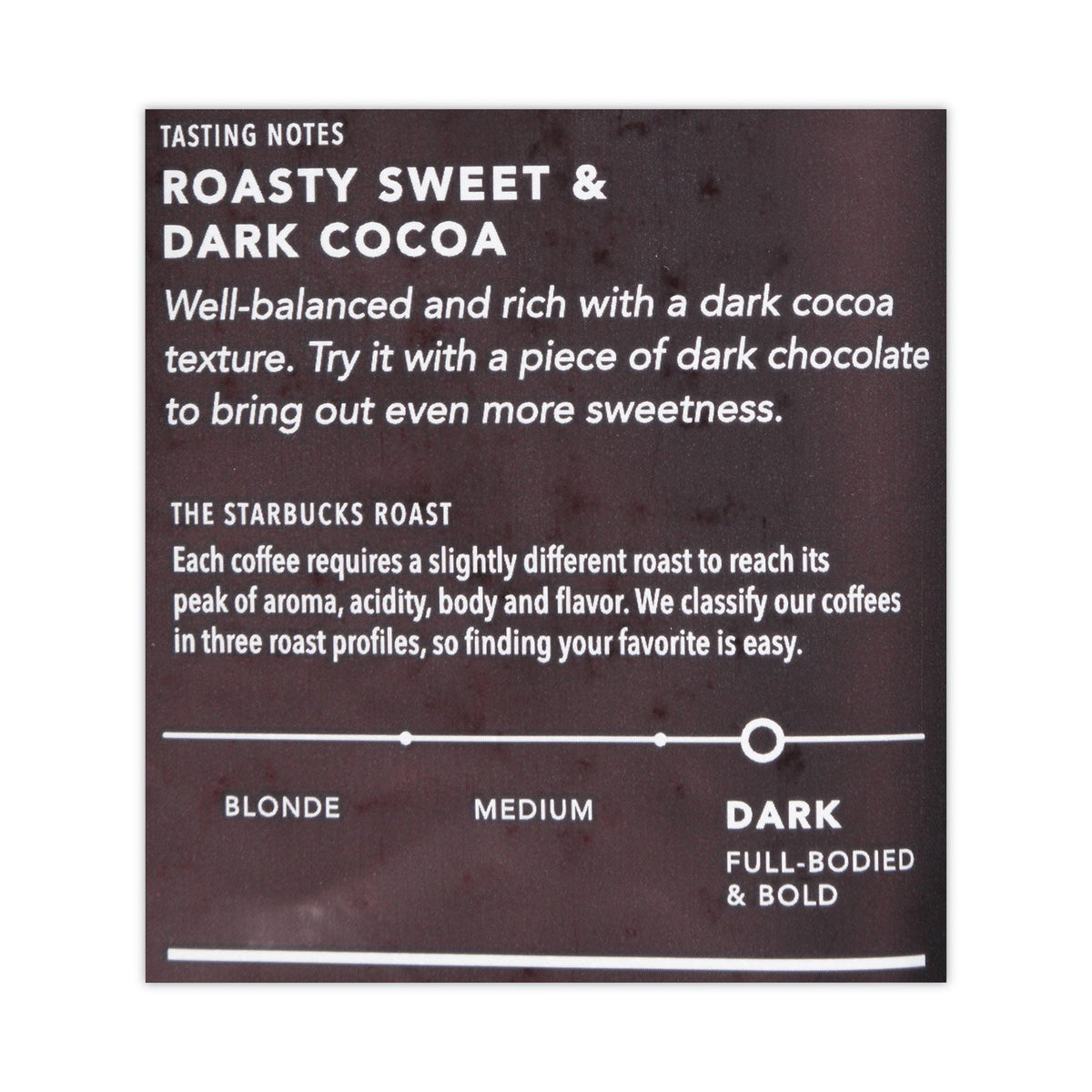 Starbucks Caffe Verona Bold Whole Bean Coffee, 1 lb Bag, 6/Carton