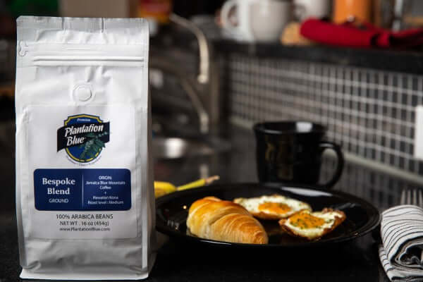 Plantation Blue Bespoke Blend: Jamaica Blue Mountain & Hawaiian Kona (16oz Ground)