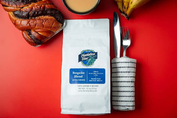 BESPOKE BLEND: Jamaica Blue Mountain + Hawaiian Kona Coffee (16oz Whole Beans)