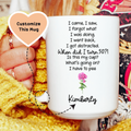 I Forgot What I Was Doing Custom Birthday Mug