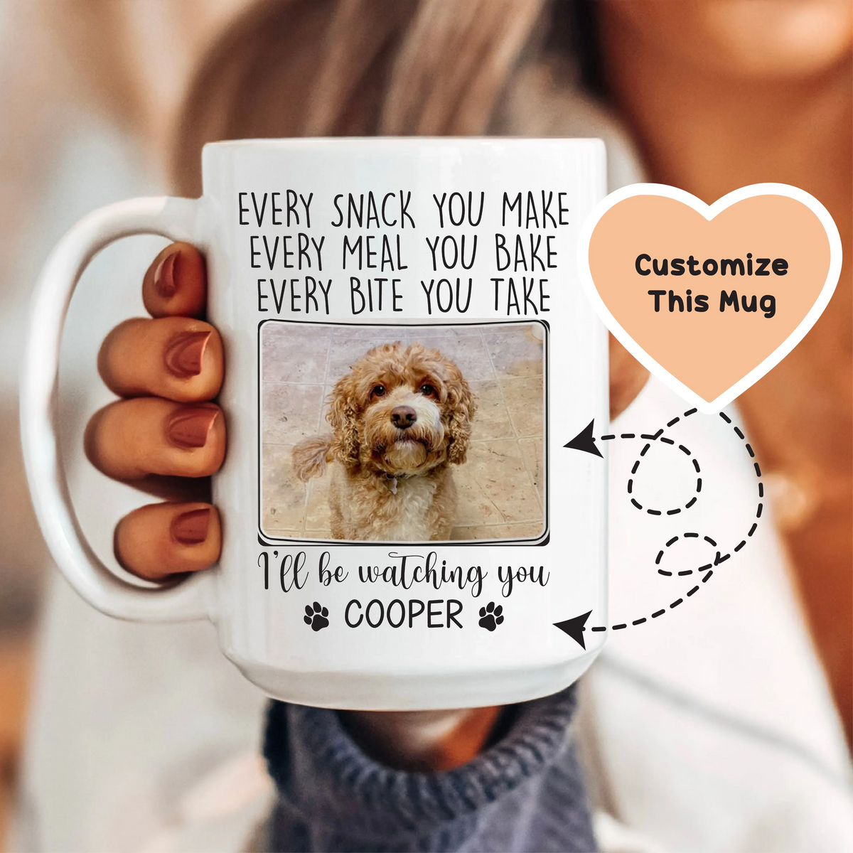 I’ll Be Watching You Custom Pet Mug